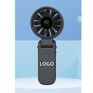 Ventilador de Mano Portátil Plegable de 4000mAh, Recargable por USB, con Pantalla, Silencioso, para Colgar del Cuello - Product Image 1