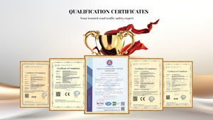 Solaire Alimenté Diamètre 300mm Led Trafic Flash Lumière Jaune - Product Image 5