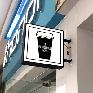 Ngoài trời đôi bên Acrylic hiển thị LED chiếu sáng hộp Đèn cafe signage khung biển hiệu 3D thư bảng hiệu - Product Image 2