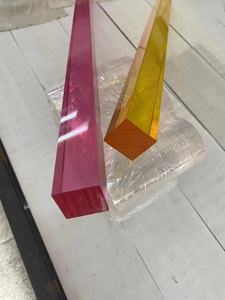 YOUYIZUO אקריליק פייברגלס מוט דובל ברור אקריליק כיכר מוט הברגה אקריליק מוטות 25Mm צבעוני מכירה לכל אחד - Product Image 4