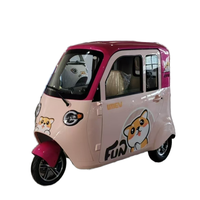 Mini triciclo eléctrico UMI de 1000W, diseño de cuerpo abierto con voltaje de 60V, coche eléctrico pequeño certificado CEE para carga de pasajeros de 1m de ancho