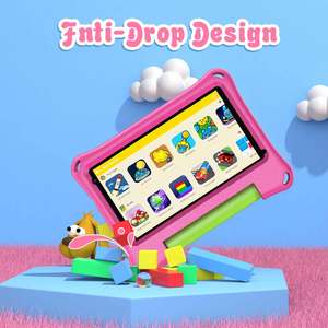 M7k 7 inch 4GB + 32GB trẻ em Android 11 máy tính bảng PC Wifi giáo dục trò chơi IPS Màn hình máy tính bảng với Silicone trường hợp máy tính bảng PC - Product Image 4