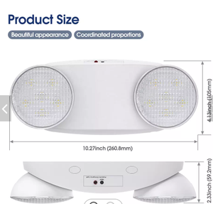 Nhà Máy Bán 3 giờ thời gian khẩn cấp LED an toàn cháy nổ đôi tại chỗ khẩn cấp ánh sáng với pin dự phòng khẩn cấp đèn - Product Image 3