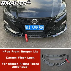 Kit de Carrocería para Nissan Altima Teana 2019-2021, Spoiler Delantero, Negro Brillante con Línea Roja, Estilo Deportivo, Accesorios para Auto - Product Image 3