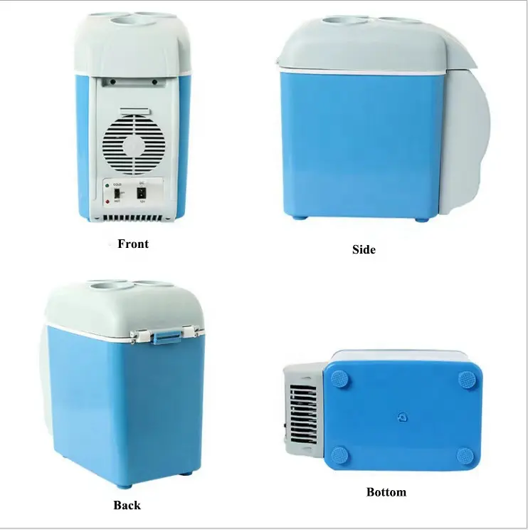 New design small mini 7.5L 12V portable car refrigerator mini compressor fridges freezer