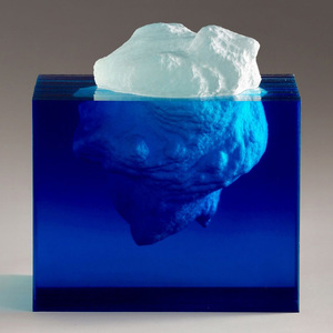 Scultura in Resina Trasparente Fatta a Mano a Forma di Iceberg, Eco-compatibile, Arte Marina Subacquea, Decorazione Personalizzabile - Product Image 2
