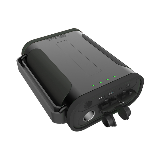 PSE Emergency LifePo4 Solar Power Bank GP30 308W/96Ah PD 60W Rugged Waterproof Shockproof LED Holder Jump Starter for Home