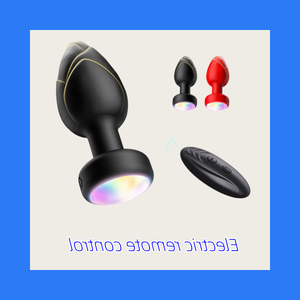 Tapón Anal Inalámbrico a Control Remoto, Resistente al Agua, Luminoso, Vibrador, Colorido, Unisex, para Juego Individual - Product Image 2