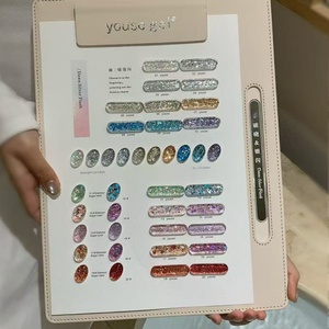 New Uv <b>Nail</b> Art <b>Gel</b> Explosive Shiny Tablet <b>Set</b> 20 Color Distribution Display Board Factory Wholesale Customization - Product Image 5