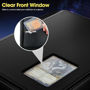 Carpeta Premium de 4 Bolsillos con Ventana para Almacenamiento de Tarjetas, Capacidad para 144 Tarjetas en Fundas Protectoras - Product Image 4