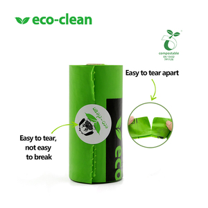 Sacs à déjections canines écologiques personnalisés avec logo, en vrac, de haute qualité, en papier organique, épais - Product Image 4