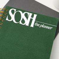 Vente en gros, impression personnalisée, couverture rigide, planificateur en spirale, planificateur de médias sociaux, agenda, carnets de notes