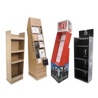 Umweltfreundlicher, individuell bedruckter Papier-Displayständer für Einzelhandelsgeschäfte, Karton-Displayregal, Großhandels-Displayständer