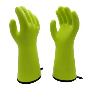 Visserij Thermisch Olieveld Warm Cassimmer Gevoerd Koude Bestendige Warmte En Waterdichte Siliconen Handschoenen