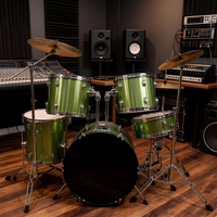 2026 New Hot Sale Cheaper 5PCS Green Color PVC Paint Miniature Drum Set