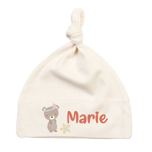 Cappello per neonati con nome Orso (0-6 mesi / 6-18 mesi) - Product Image 1