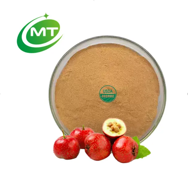 Biologische Meidoorn Fruit Extract Poeder 2% ~ 10% Crataegus Oxyacantha Poeder