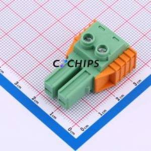 1778065 Plug-in Terminal Block P=7.62mm Connector ( Pitch: 7.62mm )( Color: Green )( Total PIN Count: 2P )( Number of Rows: 1 ) - Product Image 1