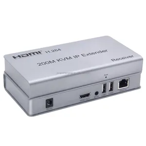 4K 200M HDVI USB KVM IP Extender Over Cat5e/6 RJ45 Ethernet Network With IR