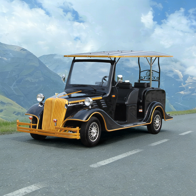 48V Electric Classic Car 6 Seat Retro Travel Sightseeing Vehicle Weddings Outdoor Use 30-50Km/h Speed 90km Range CE/Eec/GCC