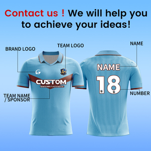 Maillot de football personnalisé pour équipe de club avec logo numérique, service OEM, impression par sublimation, 100% polyester, manches courtes, maillot de football X5505 - Product Image 3
