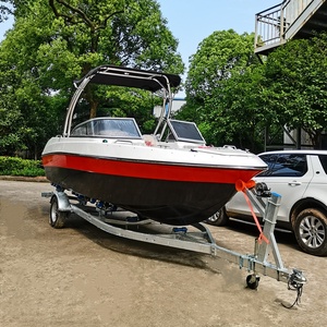 Bateau de sport en fibre de verre de 22 pieds avec moteur hors-bord <span class=keywords><strong>4</strong></span> temps de 150 CV, longueur de 6,2 <span class=keywords><strong>m</strong></span>, bateau de pêche familial pour 7-8 personnes, bateau rapide - Product Image 5