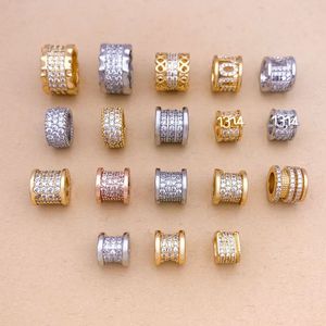Accessoires de bijoux DIY, style Ins, ciel étoilé, <span class=keywords><strong>pendentif</strong></span> Luo Luo Tong, plaqué or 18 carats, micro-serti de zircon - Product Image 3