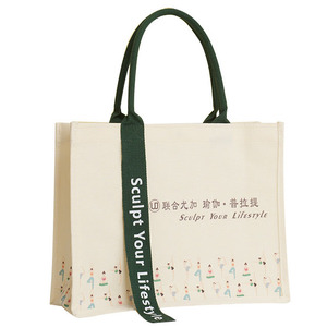 Sac fourre-tout en toile avec impression de logo, design pliable, pour l'école, la culture et la créativité, laminé - Product Image 5