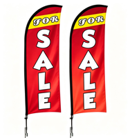 Drapeau de plage rectangulaire imprimé HD avec logo pour affichage en magasin, promotion, publicité, exposition commerciale, décoration