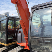 Mini-excavatrice d'occasion DOOSAN DX75-9C DX75 de 7,5 tonnes, type chenillé, résistante à l'usure, avec bras robuste pour travaux de terrassement
