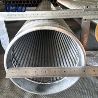 Tuyau de filtration haute résistance avec écran spécial pour le contrôle du sable et la protection des murs, à fentes stabilisées et gainé de fil