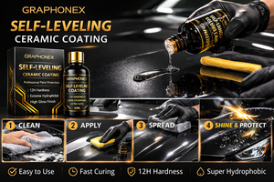 GRAPHONEX Revestimiento Cerámico Profesional 60ML Dureza 12H Nano Pintura para Autos Repelente Extremo al Agua Brillo Duradero Autos Nuevos - Product Image 6