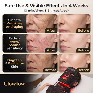 90 Led Beads Lightweight Face Mask Collagen Boosting Comfort <b>Therapy</b> Mask Touch Control Skin Rejuvenation <b>Red</b> <b>Light</b> <b>Therapy</b> Mask - Product Image 5
