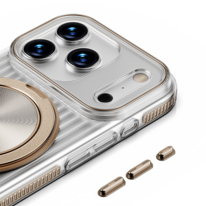 Mới Đến Kim Loại Nút Chống Sốc Chân Đế Từ Điện Thoại Bìa Trường Hợp Đối Với iPhone 17 Không Khí Pro Max 16 Cộng Với 15 14 13 12 11 - Product Image 5