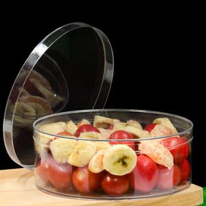 Hộp nhựa PS tròn dùng một lần đựng tiramisu cao cấp, có thể tái chế, dùng đựng bánh quy, kẹo, salad, bao bì cao cấp - Product Image 1