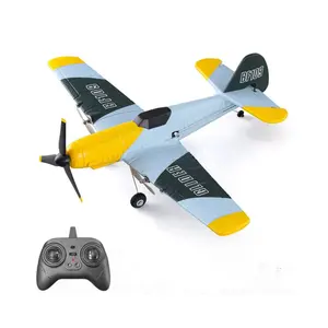 Pesawat RC BF109 2.4G 3CH EPP busa, pesawat tempur kendali jarak jauh sayap tetap Glider luar ruangan RTF RC Warbird hadiah mainan pesawat