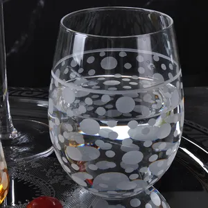 Wholesale Glass Egg Shape Coffee Mug Stemless Wine Tumblers Old Fashioned Glass Whiskey Glasses