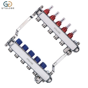 نظام تدفئة أرضية هيدروني حديث ذكي مع مقياس تدفق من الفولاذ المقاوم للصدأ وتفريغ تلقائي للهواء - Product Image 1