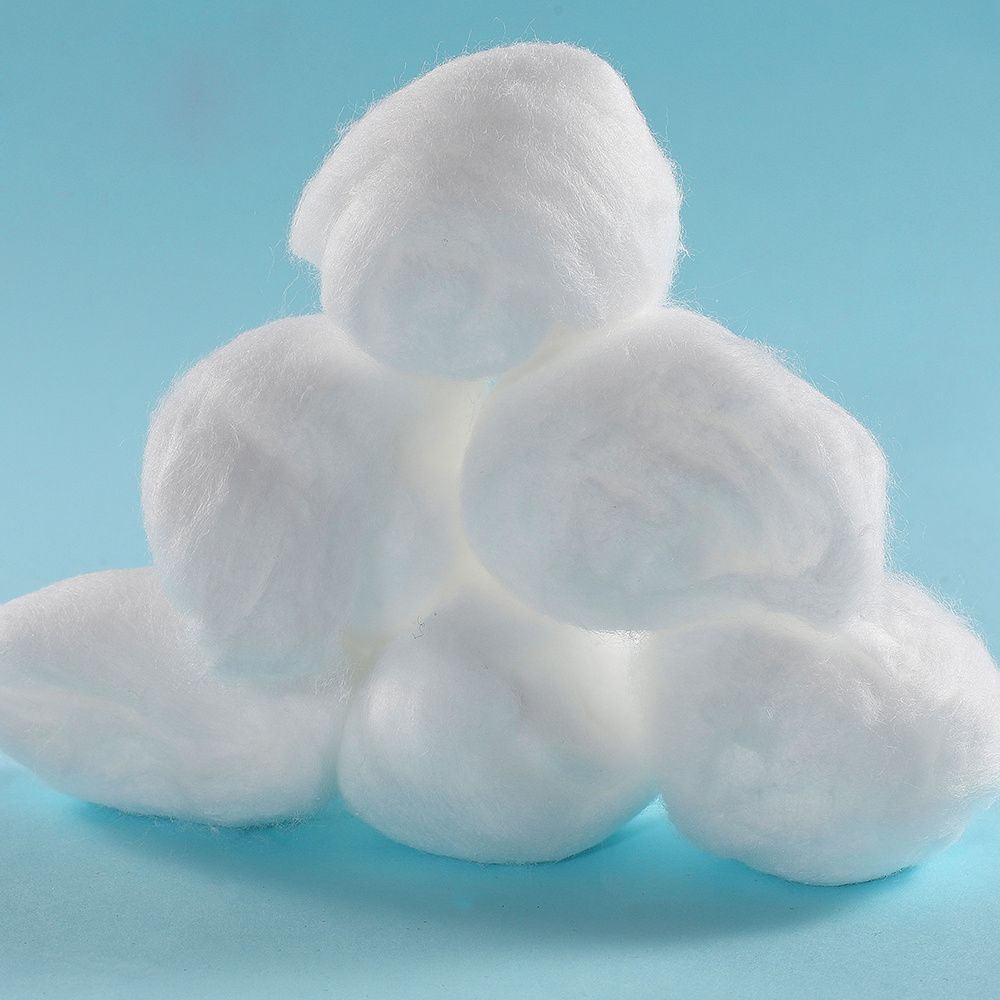 Dental Disposable Consumables Medical Surgical White Cotton Raw 100% Cotton Surgical Cotton Ball