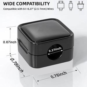 Organizador de Cables Ajustable para Baño, Montado en la Pared, con Adhesivo Fuerte y Clips Magnéticos para la Gestión de Cables - Product Image 4
