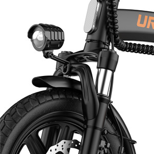 Bicicleta Eléctrica Plegable OEM ODM de Alta Velocidad para Desplazamientos, Batería de Litio, Motor de 350w, 25km/h, Luz LED, Frenos de Disco, Diseño Compacto F1L, Portátil - Product Image 3