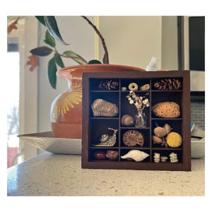 Cabinet de curiosité en bois plateau d'imprimante boîte aux lettres affichage, boîte d'ombre décoration murale armoire Vintage <span class=keywords><strong>tiroir</strong></span> bibelot étagère trésor - Product Image 3