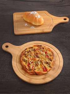 Planches <span class=keywords><strong>à</strong></span> <span class=keywords><strong>découper</strong></span> en bois de bambou de pin italien naturel avec poignée pour <span class=keywords><strong>pizza</strong></span> - Product Image 4