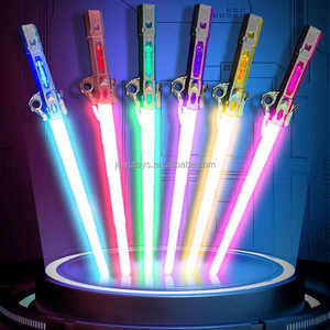 Nouveauté allumer clignotant jouets en plastique LED <span class=keywords><strong>sabre</strong></span> <span class=keywords><strong>laser</strong></span> épée Double lumière <span class=keywords><strong>sabre</strong></span> épée <span class=keywords><strong>Laser</strong></span> épée jouets pour enfants jouets faveur de fête - Product Image 3