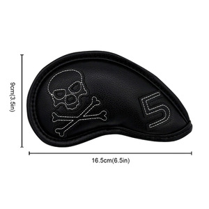 Venta al por mayor: Juego <span class=keywords><strong>de</strong></span> 10 fundas protectoras <span class=keywords><strong>de</strong></span> cuero PU impermeables con diseño <span class=keywords><strong>de</strong></span> calavera para palos <span class=keywords><strong>de</strong></span> <span class=keywords><strong>golf</strong></span>, directamente <span class=keywords><strong>de</strong></span> fábrica, personalizables. - Product Image 5
