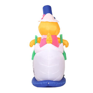 Décoration gonflable <span class=keywords><strong>de</strong></span> Pâques BOYI Poulet gonflable jaune <span class=keywords><strong>de</strong></span> Pâques avec bateau - Product Image 2