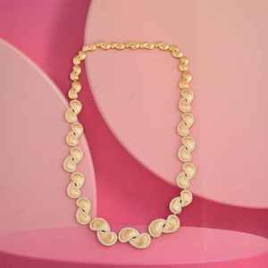 Moissanite 925 <b>Silver</b> <b>Choker</b> Necklace Gold Tone Pave Style Elegant Wedding Engagement Jewelry Gift for Her Fashion Design - Product Image 1