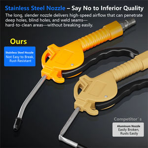 Pistola de Aire a Presión con Manguera Espiral 6M y Conector Rápido PM20 de 1/4 pulgada para Camión Soplador Industrial - Product Image 4