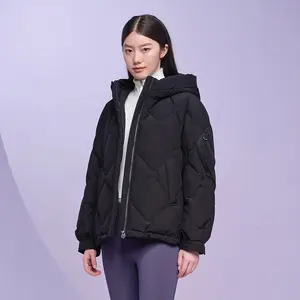 Зимняя модная куртка на утином пуху с капюшоном, мягкая куртка-пуховик, пальто для женщин, зимняя модная куртка