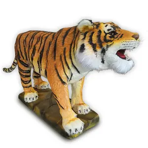 Figura de tigre Huanan de simulación realista, Animal animatrónico de la vida, estatua para el modelo de parque de atracciones de museo de zoológico en venta